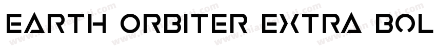 Earth Orbiter Extra Bold字体转换